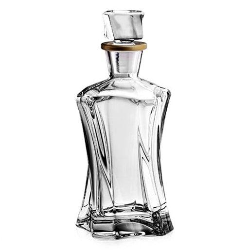 Decantor pentru whisky cu marginea aurie 