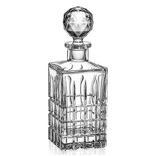 Decantor Diplomat pentru whisky din cristal Bohemia