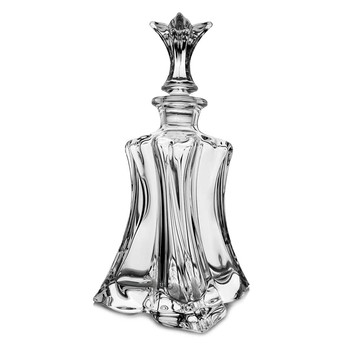 Decantor Florale pentru whisky din cristal Bohemia